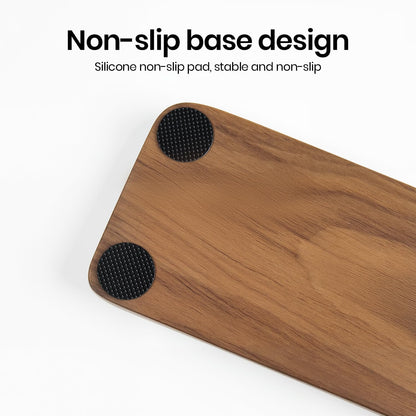 Mouse Wrist Rest for One-Hand Gaming Keypad, Ergonomic Walnut Rest