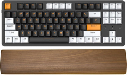 Mouse Wrist Rest for One-Hand Gaming Keypad, Ergonomic Walnut Rest