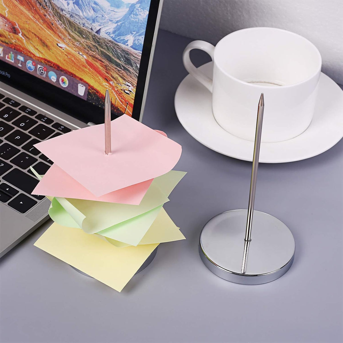 2PCS Bill Fork, Rod Paper Holder Spike, Stainless Steel Check Bill Spike