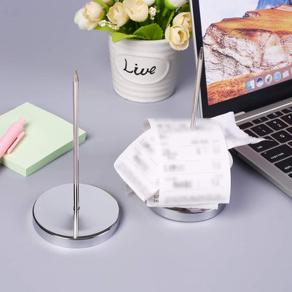 2PCS Bill Fork, Rod Paper Holder Spike, Stainless Steel Check Bill Spike