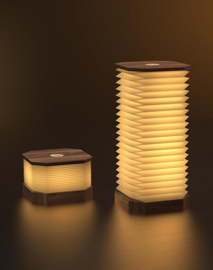 Vertical Accordion Bedside Table Lamp,Japanese Gifts Paper Lights