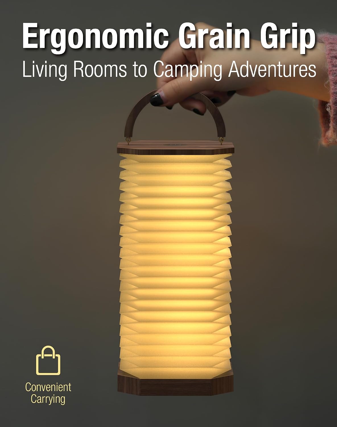 Vertical Accordion Bedside Table Lamp,Japanese Gifts Paper Lights