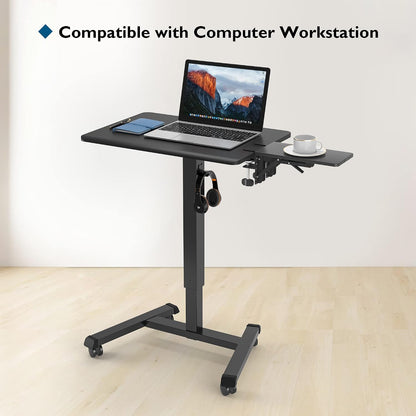 Desk Extender Tray, 11.8 x 5.9 Inch, Black Carbon Fiber