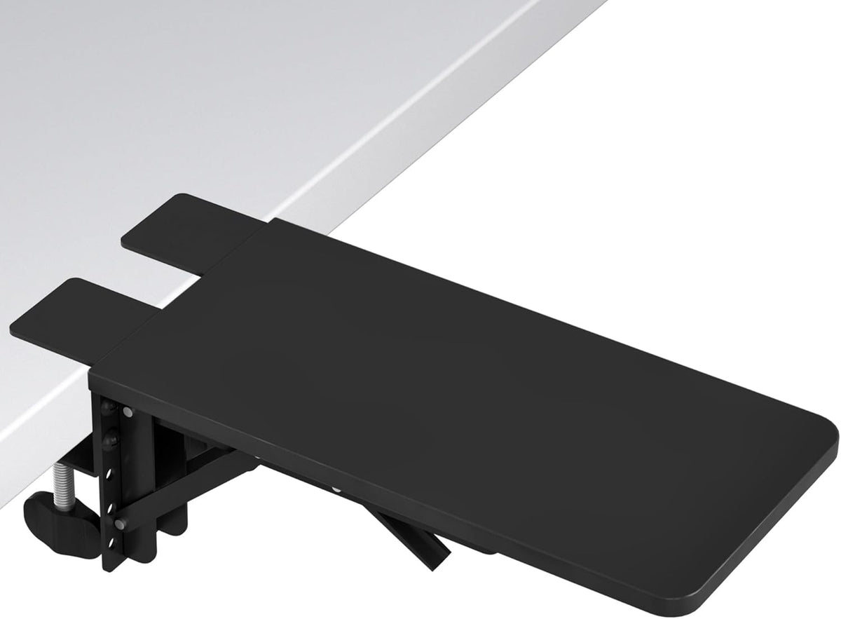 Desk Extender Tray, 11.8 x 5.9 Inch, Black Carbon Fiber