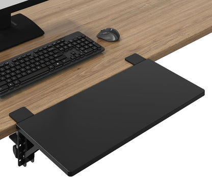 Desk Extender Tray, 11.8 x 5.9 Inch, Black Carbon Fiber