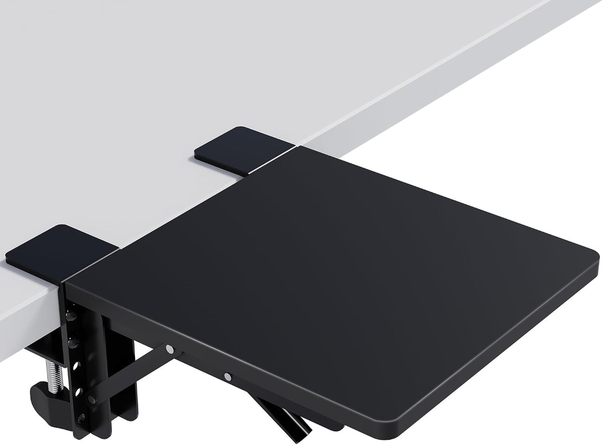 Desk Extender Tray, 11.8 x 5.9 Inch, Black Carbon Fiber