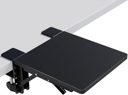 Desk Extender Tray, 11.8 x 5.9 Inch, Black Carbon Fiber