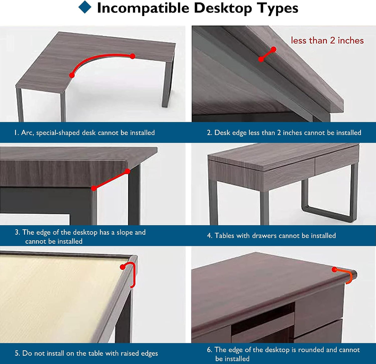 Desk Extender Tray, 11.8 x 5.9 Inch, Black Carbon Fiber
