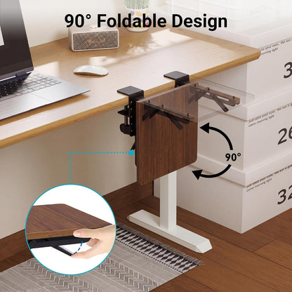 Desk Extender Tray, 11.8 x 5.9 Inch, Black Carbon Fiber