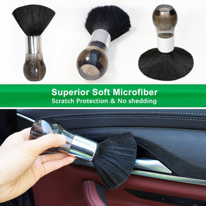 Microfiber Duster Brush with Soft Fibers, Dust Brushes, Efficient Dust Removal, Cleaning Tool Perfect for Car Interior, Keyboards, Artwork, Craft