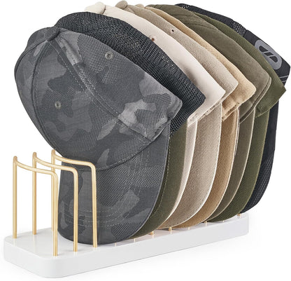 Hat Organizer for Baseball Caps, Hat Holder Storage for Closet, Gold