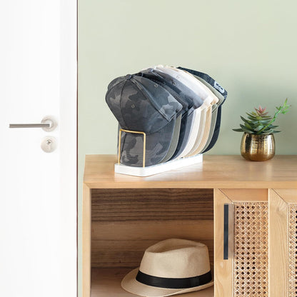 Hat Organizer for Baseball Caps, Hat Holder Storage for Closet, Gold