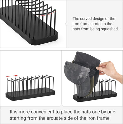 Hat Organizer for Baseball Caps, Hat Holder Storage for Closet, Gold