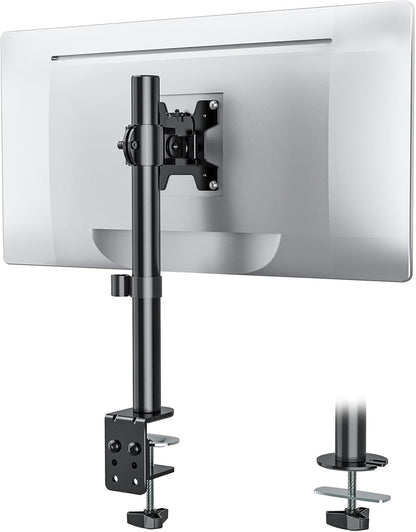 Freestanding Dual Monitor Stand for 13-27 inch Screens, 22 lbs per Arm