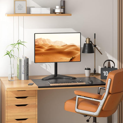 Freestanding Dual Monitor Stand for 13-27 inch Screens, 22 lbs per Arm