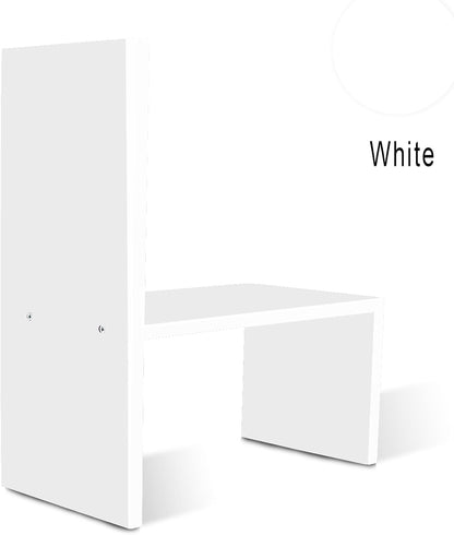 Desktop Organizer Office Storage Rack Adjustable Wood Display Shelf | Birthday Gifts - Toy - Home Decor | - Free Style Rotation Display - True Natural Stand Shelf (White)