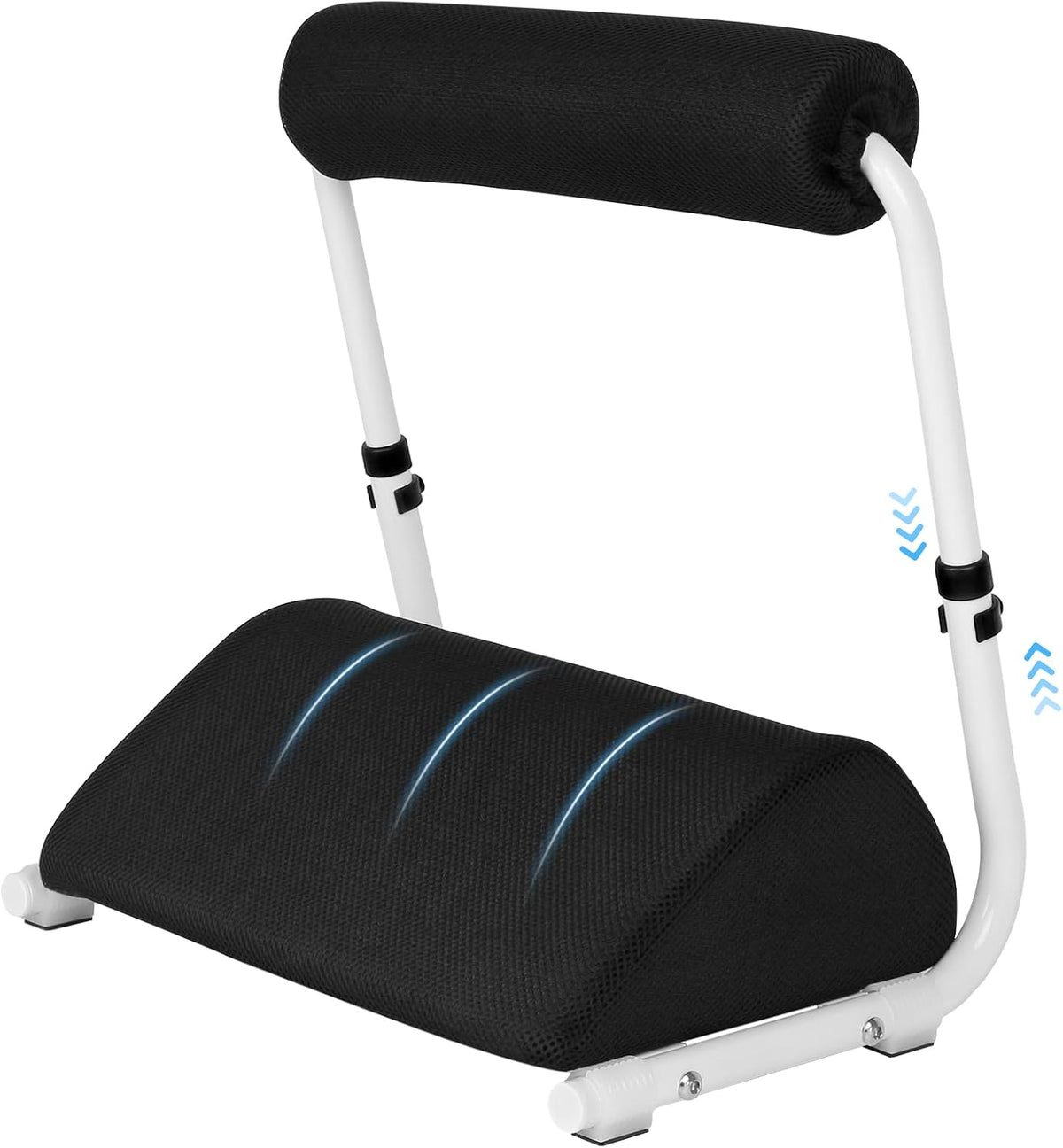Adjustable Foot Rest Under Desk Footrest Wide Leg Rest 3 Height Positions with Detachable Foam Cushion for Desk Office Gaming Chairs