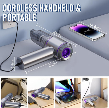 Car Vacuum Cordless Mini Handhled 4-in-1 High Power Cleaner 20000Pa