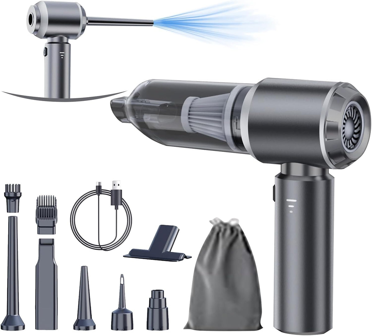 Car Vacuum Cordless Mini Handhled 4-in-1 High Power Cleaner 20000Pa
