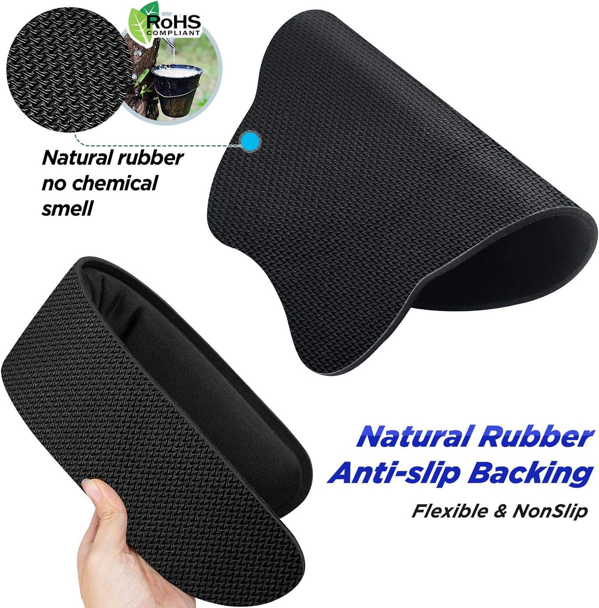 Upgrade Enlarge Superfine Fibre Soft Smooth Gel Ergonomic Mouse Pad Wrist Support and Keyboard Wrist Rest for Computer, Laptop, Mac, Gaming and Office, Durable, Comfortable and Pain Relief