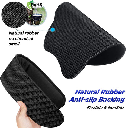 Upgrade Enlarge Superfine Fibre Soft Smooth Gel Ergonomic Mouse Pad Wrist Support and Keyboard Wrist Rest for Computer, Laptop, Mac, Gaming and Office, Durable, Comfortable and Pain Relief
