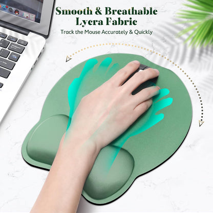 Upgrade Enlarge Superfine Fibre Soft Smooth Gel Ergonomic Mouse Pad Wrist Support and Keyboard Wrist Rest for Computer, Laptop, Mac, Gaming and Office, Durable, Comfortable and Pain Relief