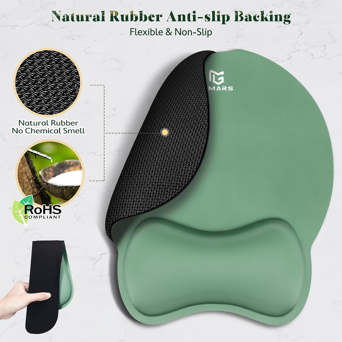 Upgrade Enlarge Superfine Fibre Soft Smooth Gel Ergonomic Mouse Pad Wrist Support and Keyboard Wrist Rest for Computer, Laptop, Mac, Gaming and Office, Durable, Comfortable and Pain Relief