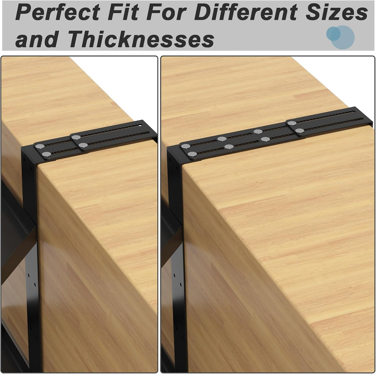 11 Inch 2-Tier Hanging Cubicle Shelf with Adjustable Hooks, Metal Organizer