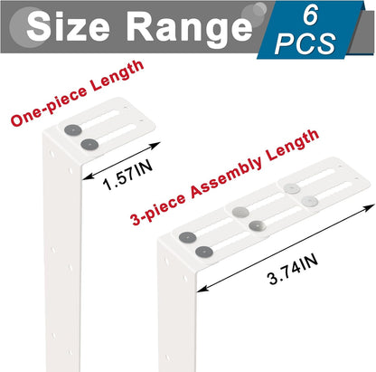 11 Inch 2-Tier Hanging Cubicle Shelf with Adjustable Hooks, Metal Organizer