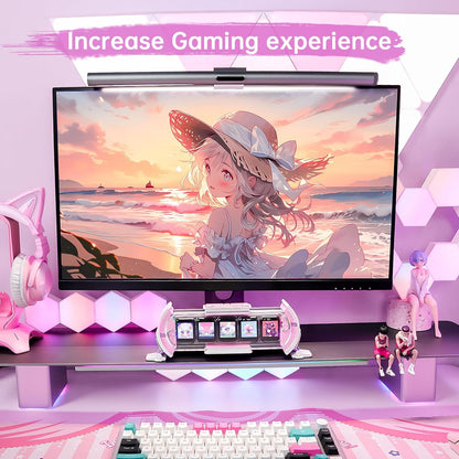 Times Gate - Cyberpunk Gaming Setup Digital Alarm Clock, Smart APP, WiFi Connect, RGB LED Display, Personalized Financial & Bitcoin Dashboard, Pixel Art for Gaming Room & Office Decor, Silver