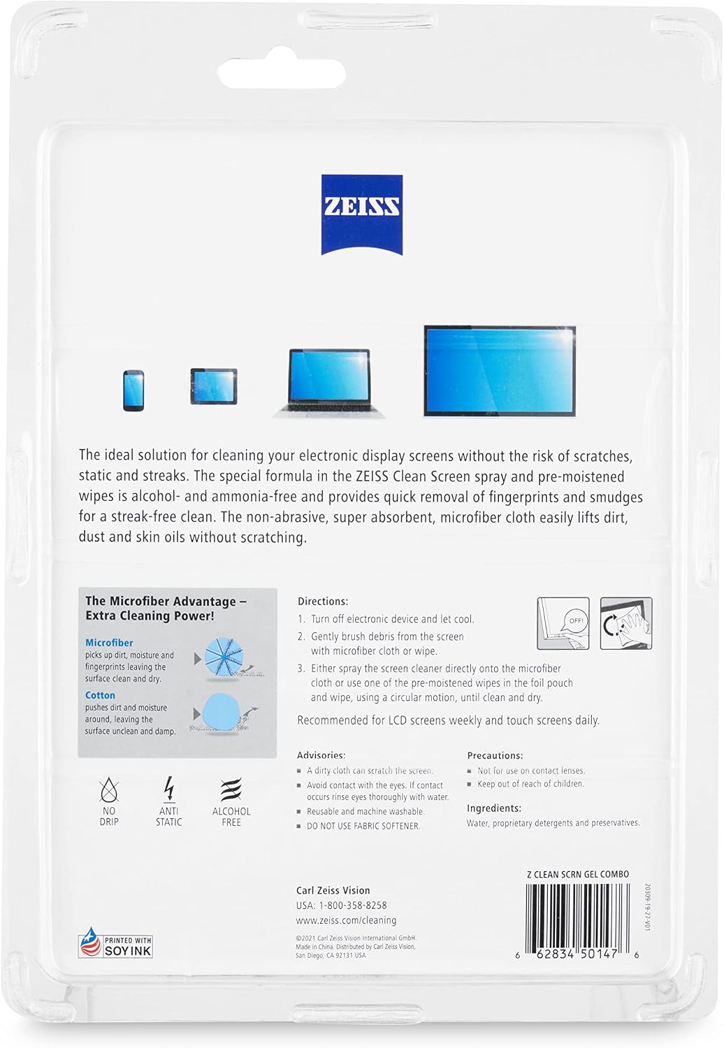 Screen Cleaning Combo Kit for Computers, Phones, Televisions and More