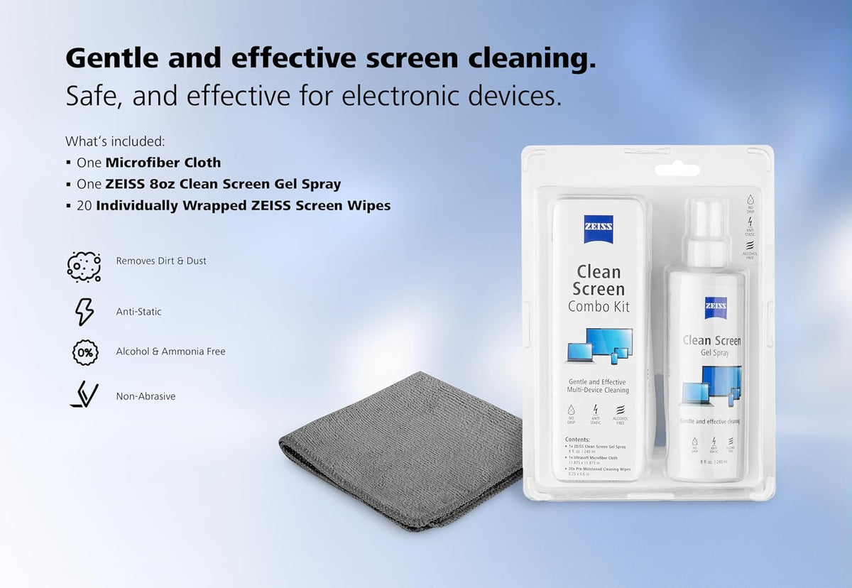 Screen Cleaning Combo Kit for Computers, Phones, Televisions and More