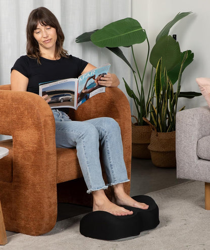 Foot Rest for Under Desk at Work - Memory Foam Office Foot Stool & Under Desk Footrest Leg Elevation Pillow for Gaming & Home Office, Supports Posture
