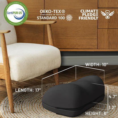 Foot Rest for Under Desk at Work - Memory Foam Office Foot Stool & Under Desk Footrest Leg Elevation Pillow for Gaming & Home Office, Supports Posture