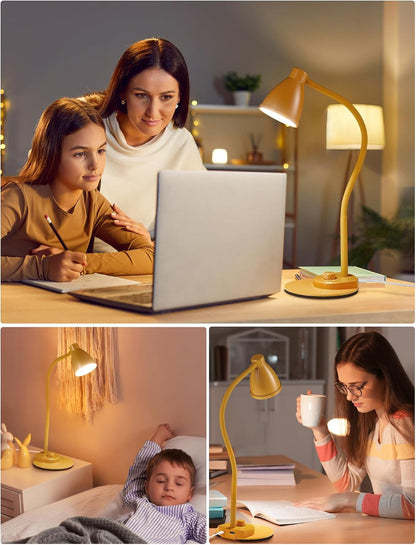 LED Desk Lamp with USB Charging Port 3 Color Modes Dimmable, Black