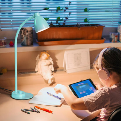 LED Desk Lamp with USB Charging Port 3 Color Modes Dimmable, Black