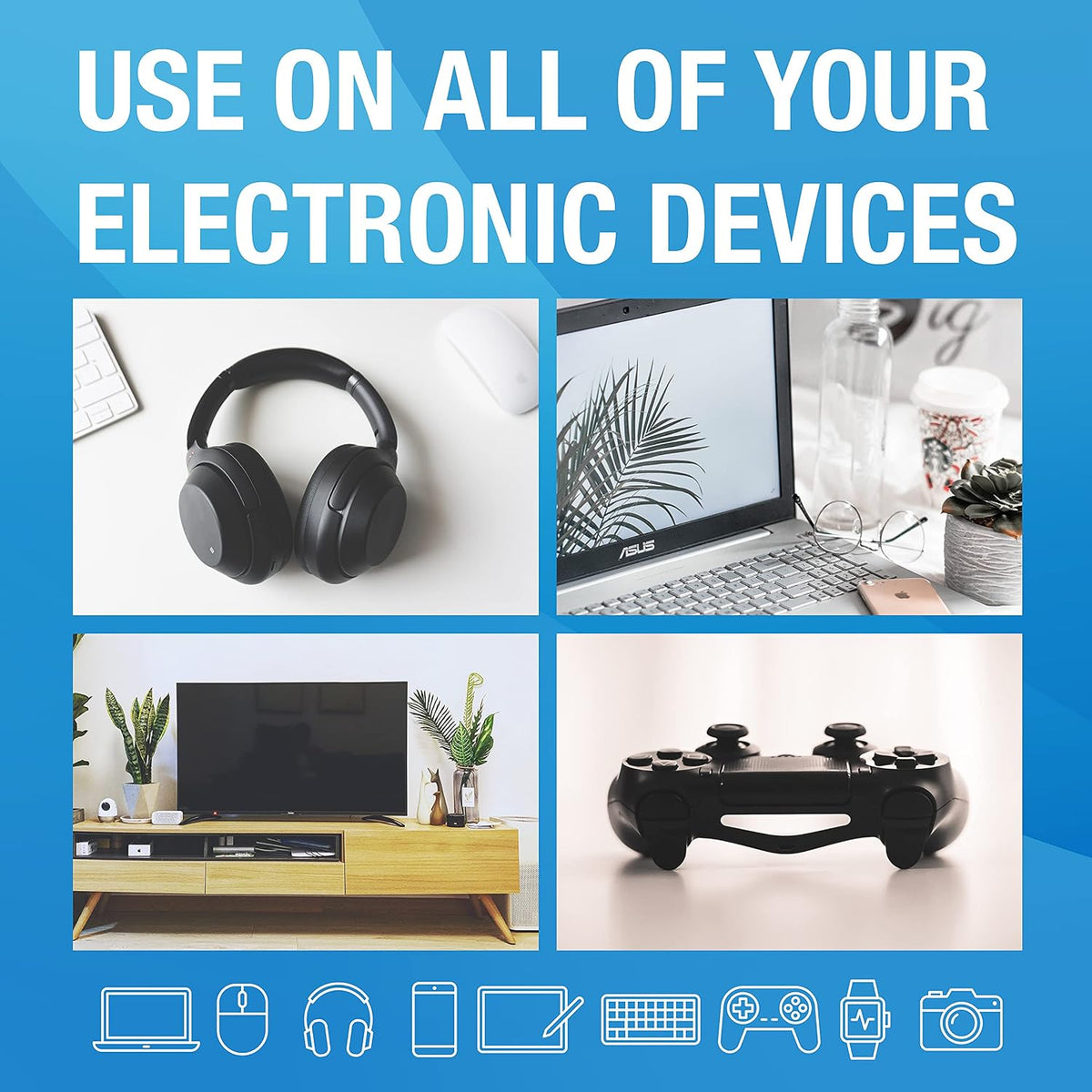 MiracleWipes for Electronics Cleaning - Screen Wipes Designed for TV, Phones, Monitors and More - Includes Microfiber Towel