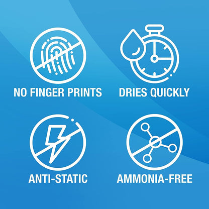 MiracleWipes for Electronics Cleaning - Screen Wipes Designed for TV, Phones, Monitors and More - Includes Microfiber Towel