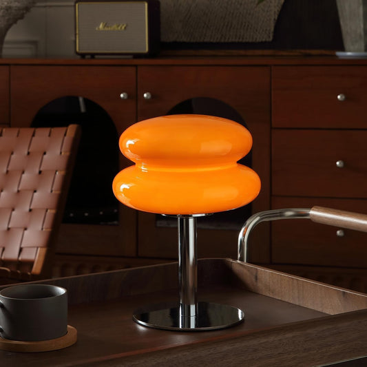 Mushroom Lamp Table Lamp, Mid Century Modern Table Lamps(Orange)