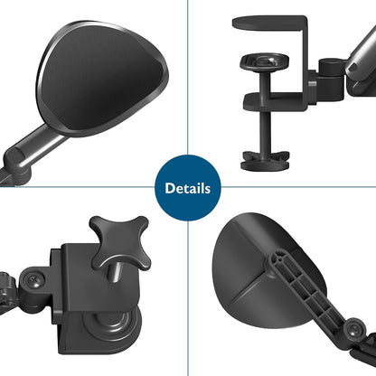 Adjustable Arm Rest for Desk, 360° Rotating & Extendable, Aluminum