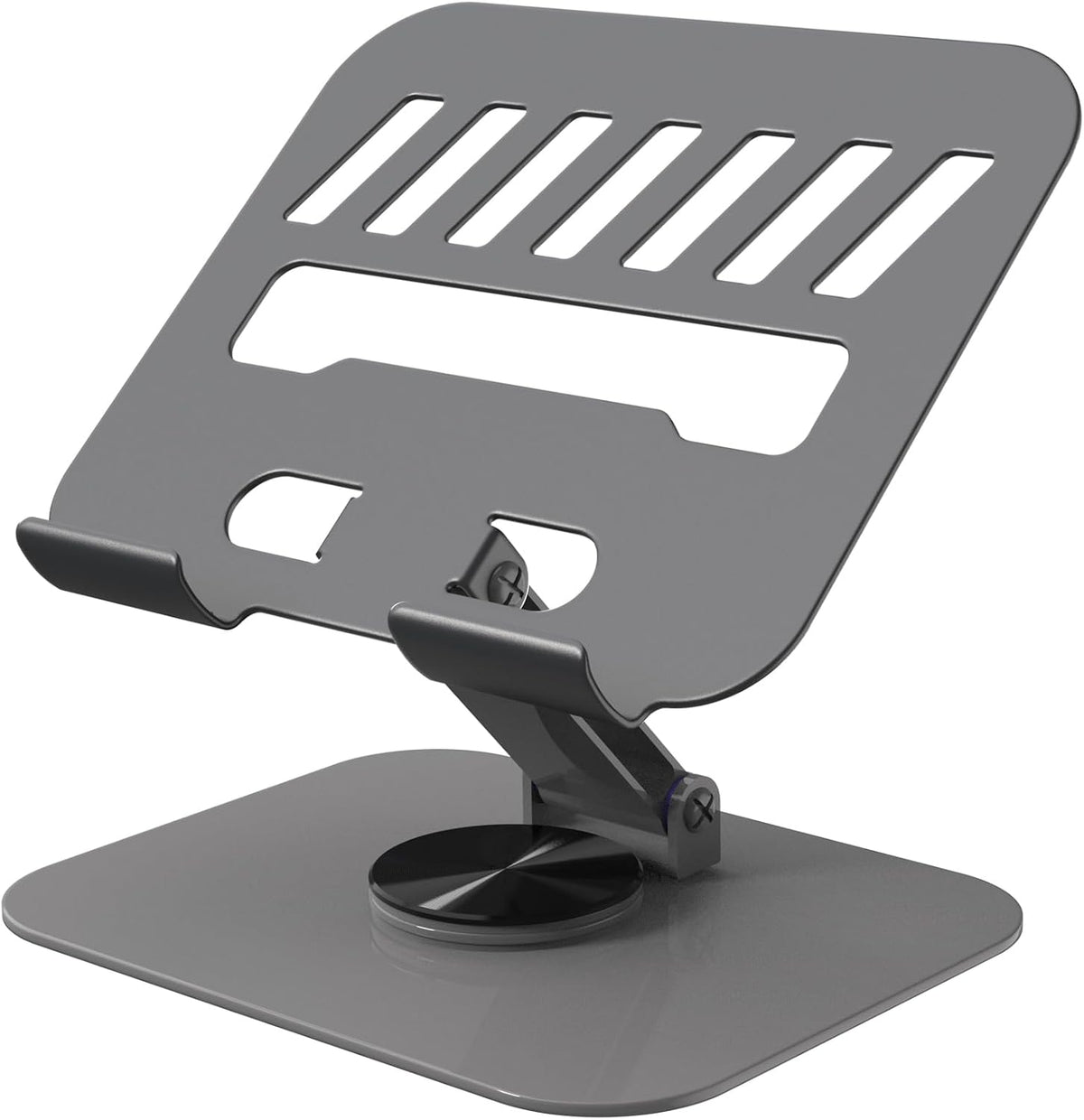 Metal Tablet Stand Holder Adjustable for iPad Kindle Tab, Black