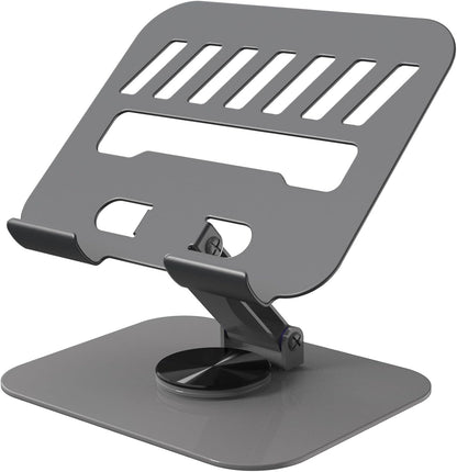 Metal Tablet Stand Holder Adjustable for iPad Kindle Tab, Black