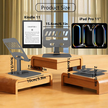 Metal Tablet Stand Holder Adjustable for iPad Kindle Tab, Black
