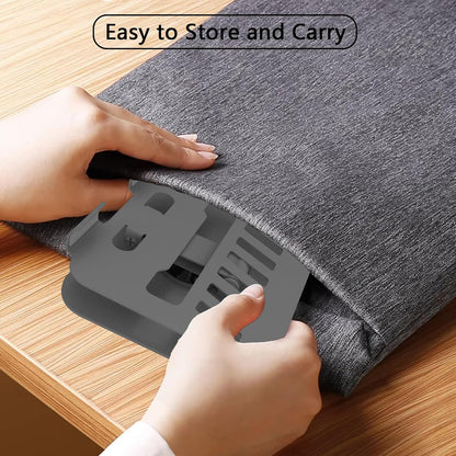 Metal Tablet Stand Holder Adjustable for iPad Kindle Tab, Black