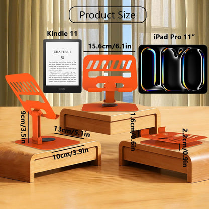 Metal Tablet Stand Holder Adjustable for iPad Kindle Tab, Black