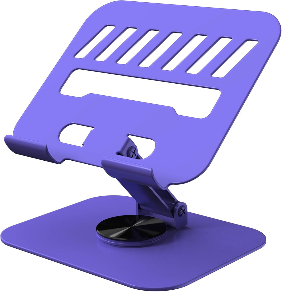 Metal Tablet Stand Holder Adjustable for iPad Kindle Tab, Black