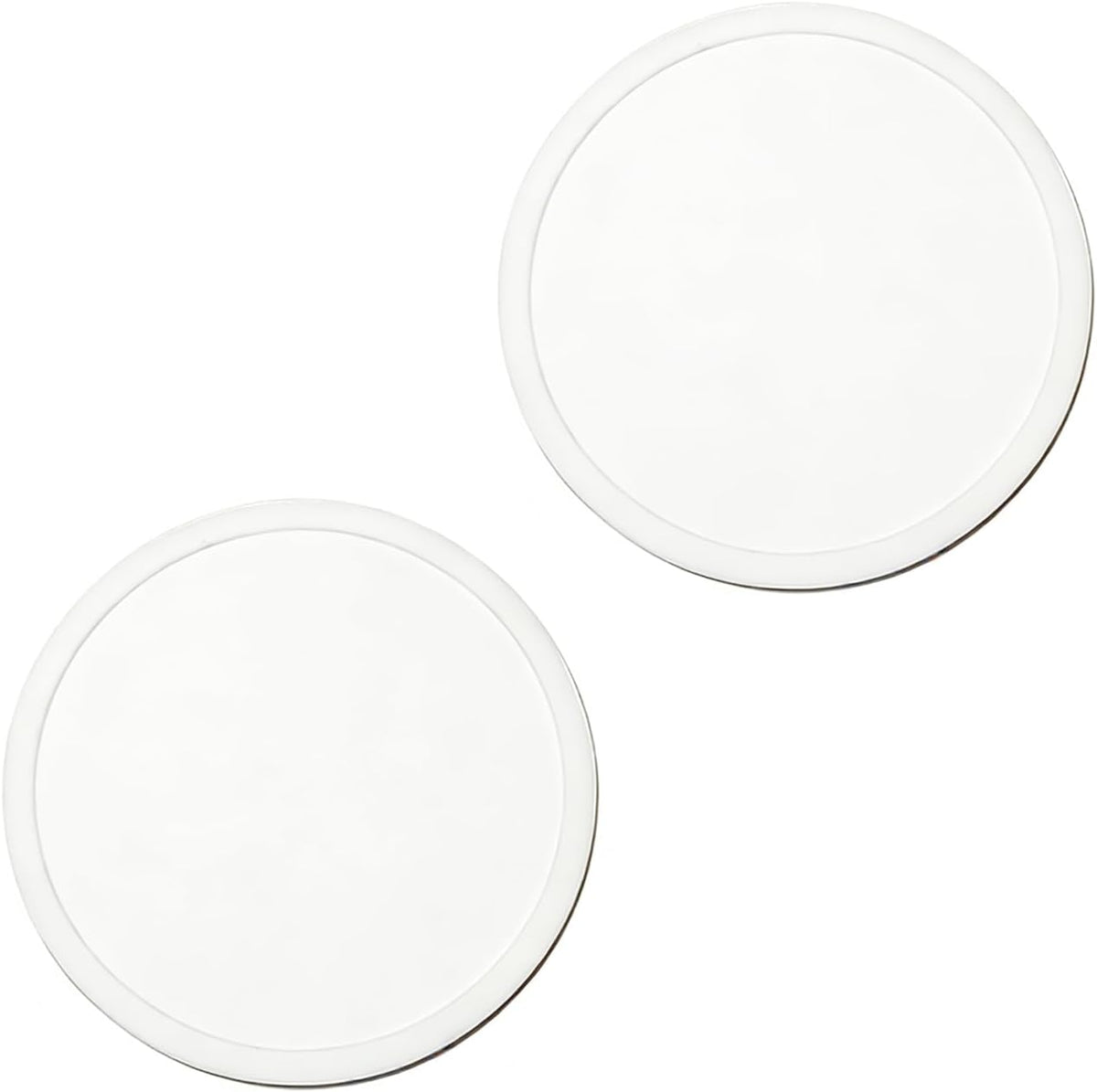 2 Pack Silicone Coasters for Drinks, Round Black Coasters with Grooved Design Cup Mat, Washable Durable Non-Slip Coasters Ideal for Coffee, Cold Drinks in the Kitchen or Bar