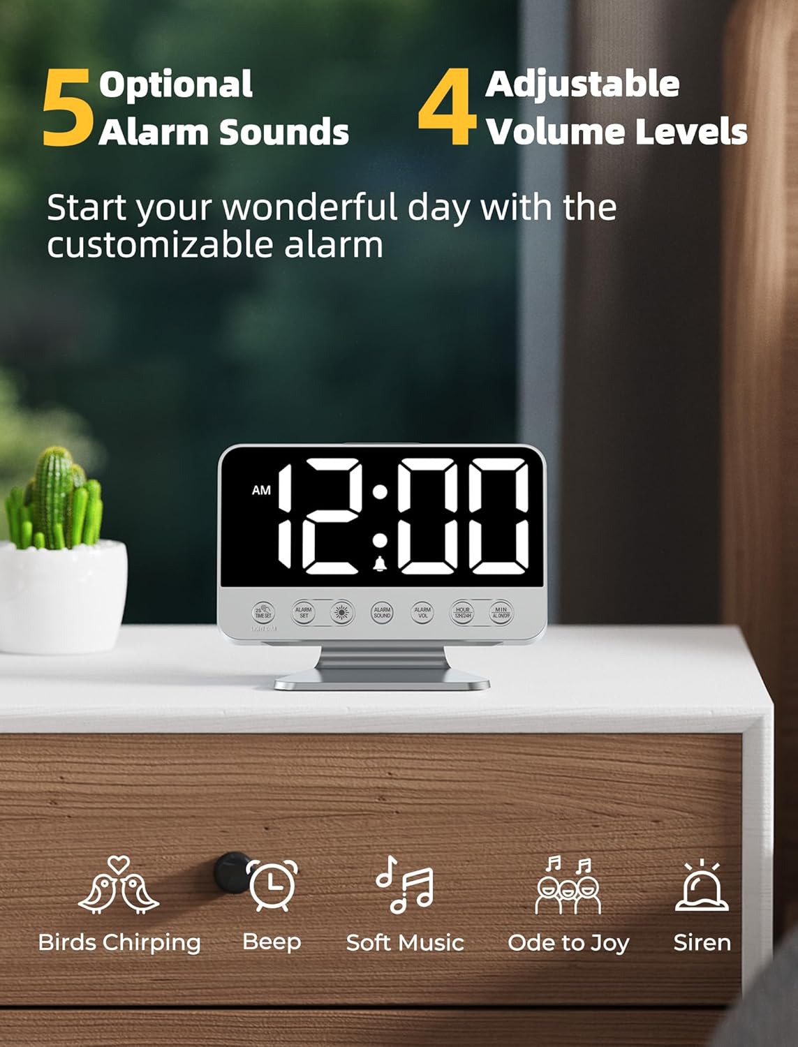 Digital Alarm Clocks for Bedrooms: Easy to Read Across The Room
