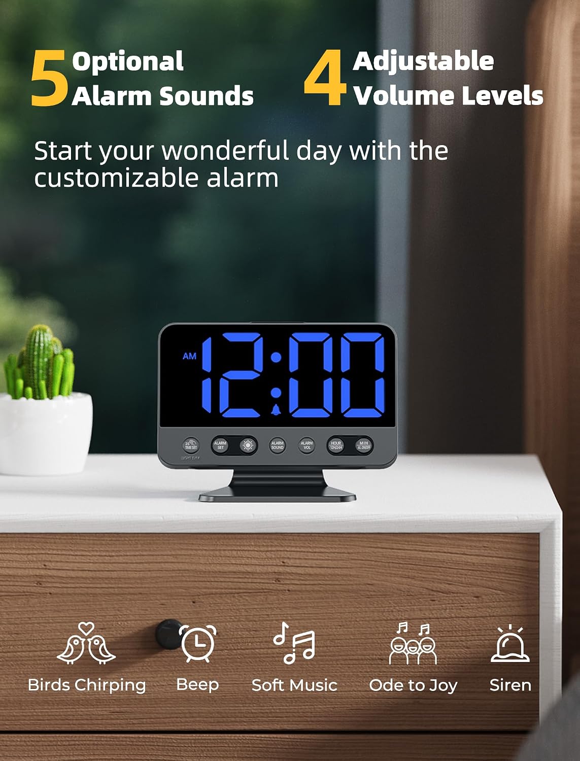 Digital Alarm Clocks for Bedrooms: Easy to Read Across The Room