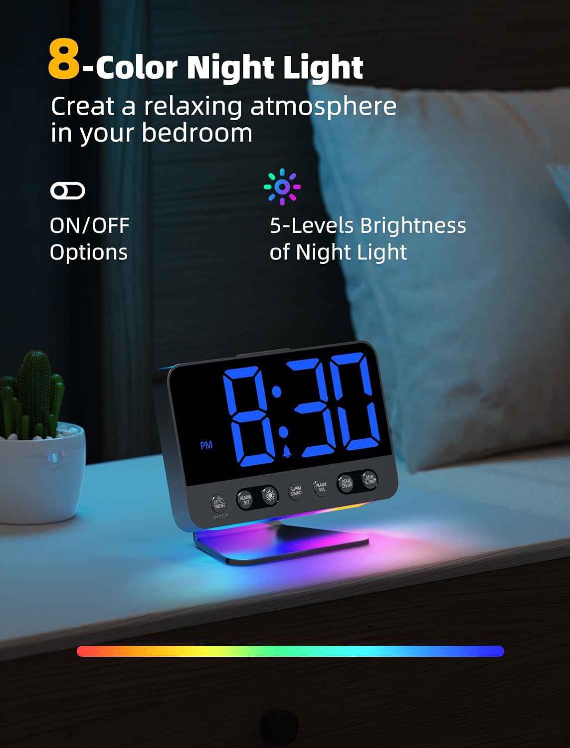 Digital Alarm Clocks for Bedrooms: Easy to Read Across The Room